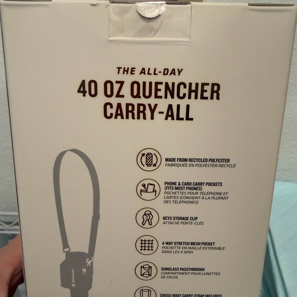Stanley Gray 40 oz Quencher Carry-All Sling